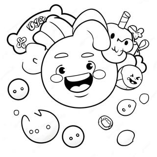 Candy Crush Logotyp Färgläggningssida | Candy Crush målarbild