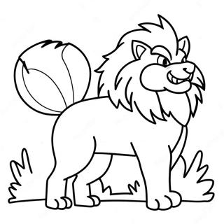 Arcanine Färgläggningssida | Arcanine målarbild