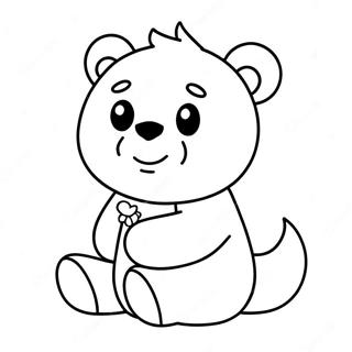 Teddiursa söt målarbok | Teddiursa målarbild