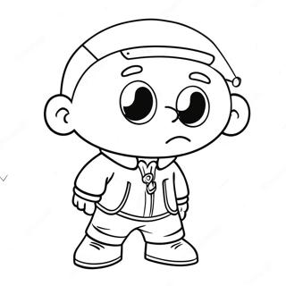 Gangsta Stewie målarbild | Gangsta Stewie målarbild