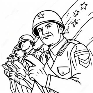 Patriotiska Soldater Målarbild | Tack till veteranerna målarbild