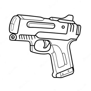 Nerf Gun Målarbild | Nerf-pistol målarbild