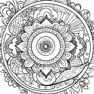 Vuxen Avkoppling Mandala Målarbild | Vuxen för Avkoppling målarbild