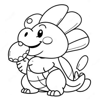 Söt Koopa med Skal Målarbild | Koopa målarbild