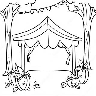 Sukkot Målarbild | Sukkot målarbild