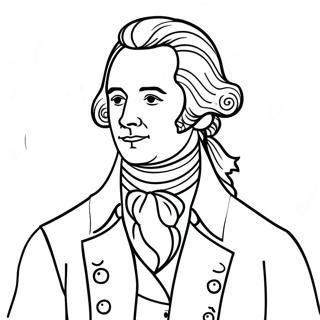 Alexander Hamilton Porträtt Målarbild | Hamilton målarbild
