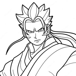 Rengoku färgläggningssida | Rengoku målarbild
