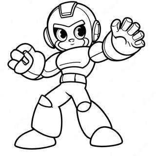 MegaMan färgläggningssida | MegaMan målarbild