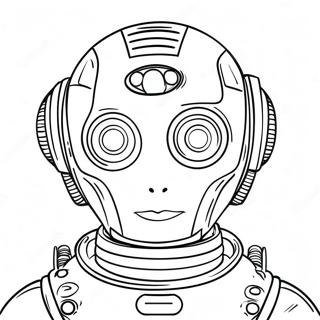Kreativ AI Robot Målarbild | AI-generator målarbild