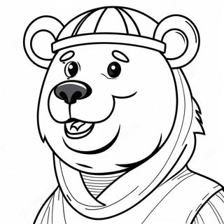 Chicago Bears Maskot Målarbild | Chicago Bears målarbild