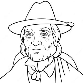 Pilgrim Färgläggningssida | Pilgrim målarbild