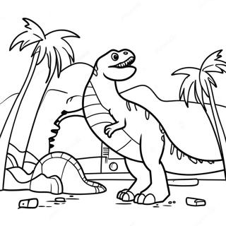 Jurassic Park Färgläggningssida | Jurassic Park målarbild