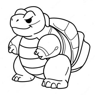 Blastoise Färgläggningssida | Blastoise målarbild