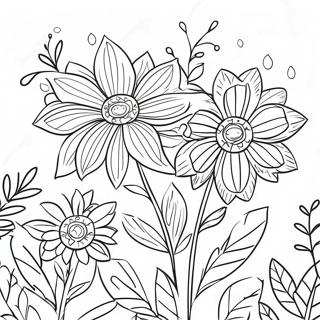 Enkel för Seniorer Blommig Målarbok | Enkel för äldre målarbild