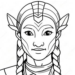 Avatar karaktär färgläggningssida | Avatar målarbild