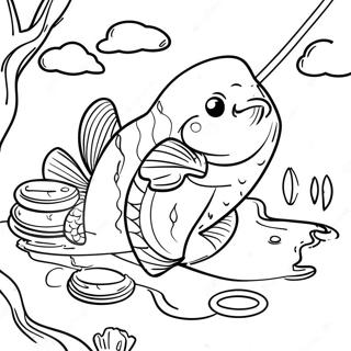 Fiskefärgläggningssida | Fiske målarbild