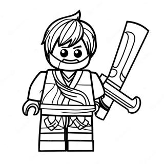 Kai Ninjago färgläggningssida | Kai Ninjago målarbild