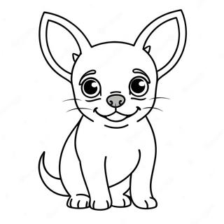 Chihuahua Färgläggningssida | Chihuahua målarbild