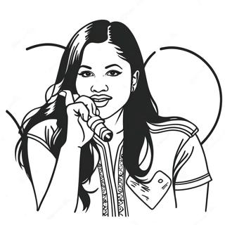 Selena Quintanilla Målarbok | Selena Quintanilla målarbild