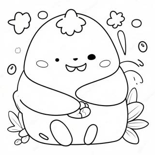 Söta Sumikko Gurashi Karaktärer Målarbok | Sumikko Gurashi målarbild