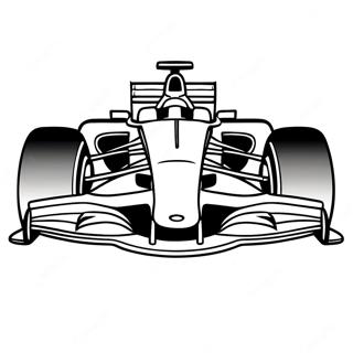 Formel 1 Racingbil Målarbild | Formel 1 målarbild