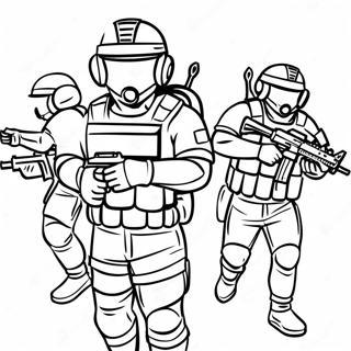 SWAT Team Målarbild | SWAT-team målarbild