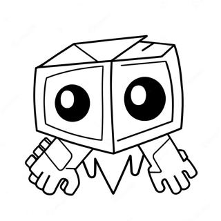 Geometry Dash Karaktär Målarbild | Geometri Dash målarbild