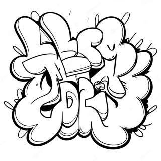 Cool Graffiti Konst Målarbild | Drog målarbild