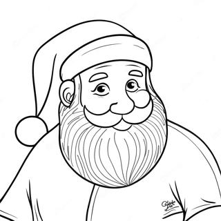 Jultomte Målarbok | Jultomten målarbild