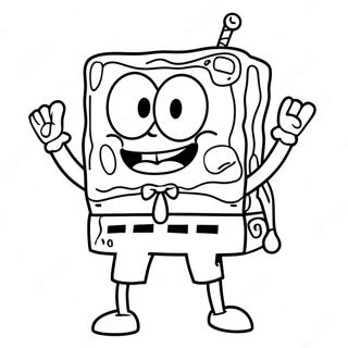 SpongeBob Fyrkant Målarbild | SpongeBob och Patrick målarbild