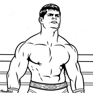 Cody Rhodes i Dramatiskt Pose Målarbild | Cody Rhodes målarbild