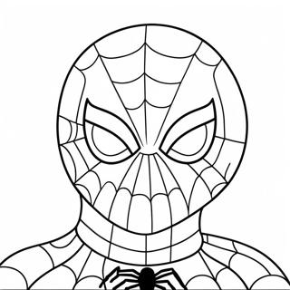 Söt Spiderman Målarbild | Söt Spiderman målarbild
