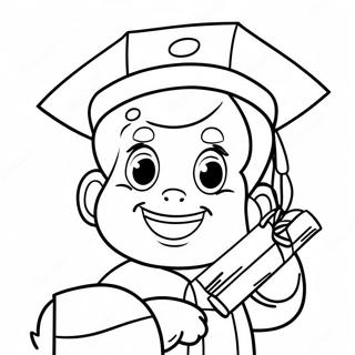 Glad Förskoleexamen Färgläggningssida | Förskoleexamen målarbild