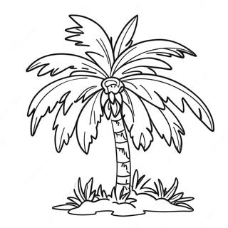 Palmträd Målarbild | Palmträd målarbild