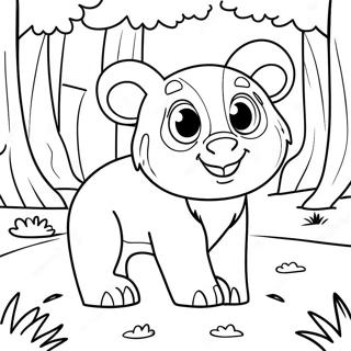 Vilda Djur i Skogen Målarbild | Jakt målarbild