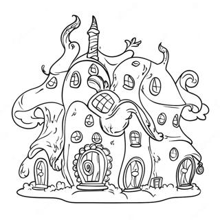 Whoville Hus Målarbild | Whoville Hus målarbild