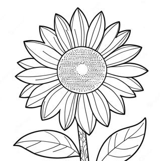 Gul Solros Målarbild | Gul målarbild