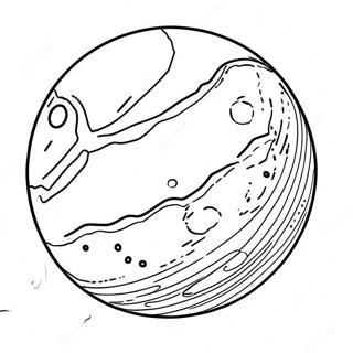 Pluto Dvärgplanet Målarbild | 5 dvärgplaneter målarbild