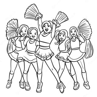 New England Patriots Cheerleaders Målarbild | Patrioter målarbild
