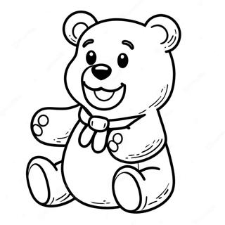 Gummy Bear Målarbild | Gummibjörn målarbild