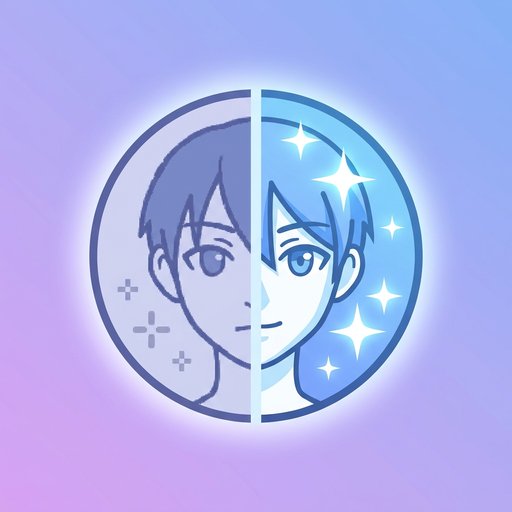 Animebildförbättrare | wallpaper image tool preview
