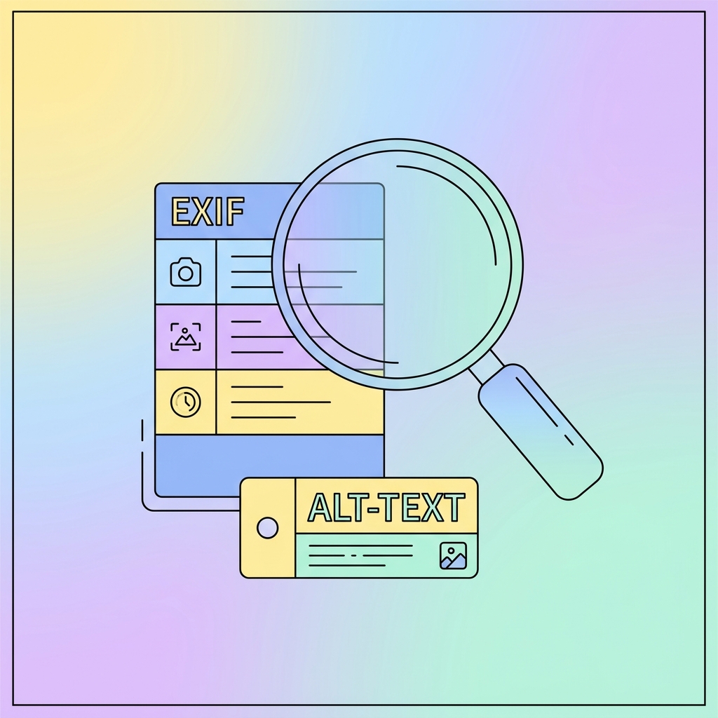 Metadata och tillgänglighet verktygsillustration